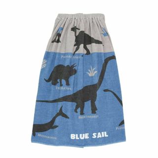 【色: シルエット恐竜柄ブルー】BLUE SAIL(ブルーシェール) キッズ ラ(タオル/バス用品)