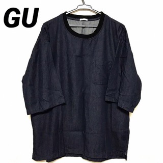 GU - GU デニム風Tシャツ