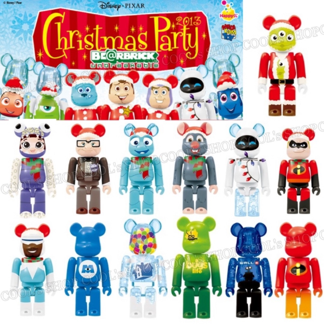 BE@RBRICK - ディズニー ピクサー クリスマスパーティー BE BE@RBRICK - ディズニー ピクサー クリスマスパーティー BE