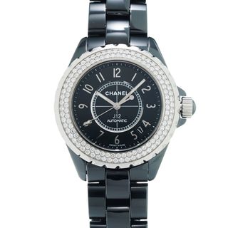 シャネル(CHANEL)のシャネル  J12 38mm ベゼルダイヤ 腕時計(腕時計)