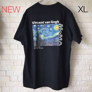 ユニクロ(UNIQLO)のモマ tシャツ ユニクロ T XL ブラック MOMA ゴッホ(Tシャツ/カットソー(半袖/袖なし))