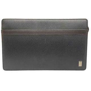 ダンヒル(Dunhill)のDunhill ダンヒル セカンドバッグ レザー ブラック ブラウン メンズ【中古】12405K473(セカンドバッグ/クラッチバッグ)