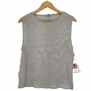 ザラ(ZARA)のZARA(ザラ) TULLE TOP WITH SILVER レディース(タンクトップ)