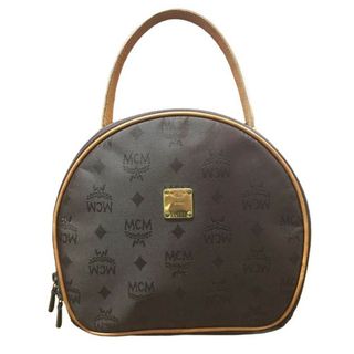 エムシーエム(MCM)のMCM エムシーエム ロゴグラム ハンドバッグ 鞄 BAG 手提げ レディース ブラウン トップハンドル(ハンドバッグ)