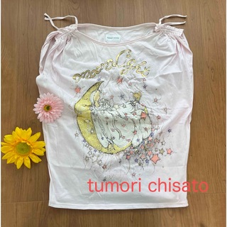 TSUMORI CHISATO - ツモリチサト　ラメ入り　プリントTシャツ　tumori chisato 