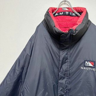 ノーティカ(NAUTICA)の90s 古着　NAUTICA ノーティカ　リバーシブル　100%ダウンジャケット(ダウンジャケット)