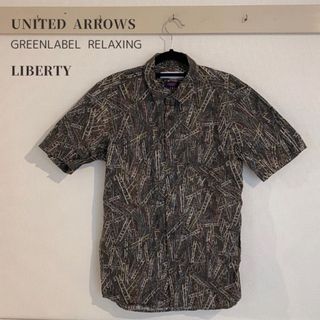 UNITED ARROWS green label relaxing - ユナイテッドアローズ　半袖シャツ　総柄