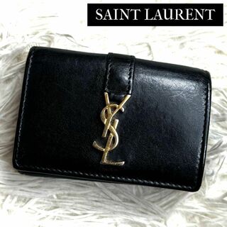 サンローラン(Saint Laurent)のYSL サンローラン カサンドラオリガミウォレット 459880 ブラック(財布)