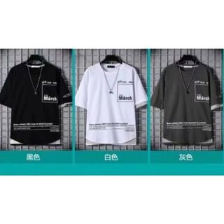 【人気商品】トップス　半袖　ＸＬ　シンプル　ストリート　カジュアル　(Tシャツ/カットソー(半袖/袖なし))