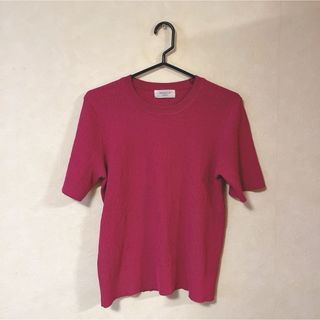 オペークドットクリップ(OPAQUE.CLIP)の【美品★】オペークドットクリップ　レディース　トップス　Tシャツ　半袖　ピンク(Tシャツ(半袖/袖なし))