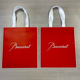 バカラ(Baccarat)のバカラ　紙袋・ショッパー　大きめ　2個セット(ショップ袋)