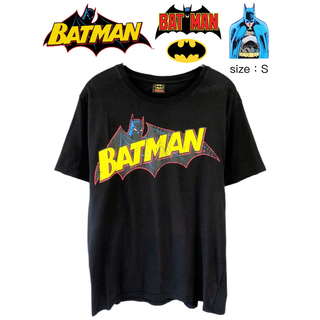 BATMAN 　Tシャツ　S　黒　USA古着(Tシャツ/カットソー(半袖/袖なし))