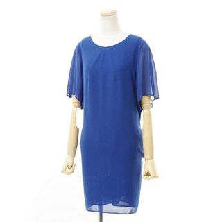 ■美品■Acne アクネ MOREAU CREPE SS12 シアー ドレス ワンピース サイズ36 シフォン ブルー 青 ブランド古着【中古】20220704/GL0760(ひざ丈ワンピース)