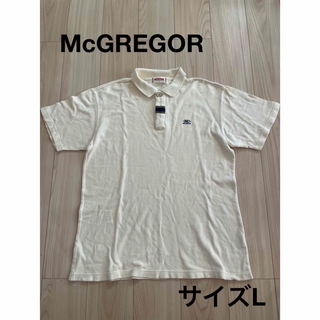 マックレガー(McGREGOR)の＊マックレガー：サイズL：ベージュ色の半袖ポロシャツ＊(ポロシャツ)