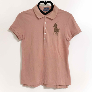 ポロラルフローレン(POLO RALPH LAUREN)のポロ ラルフローレン ポロシャツ ピンク ビッグポニー スパンコール(ポロシャツ)