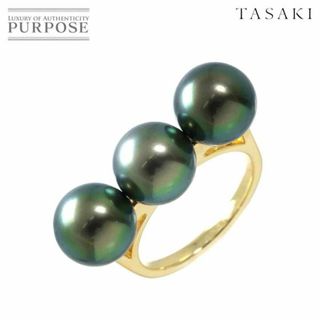 TASAKI - タサキ TASAKI バランス エラ 12号 リング 黒蝶真珠 9.0mm K18 YG 750 指輪 パール 南洋  田崎真珠 VLP 90231015