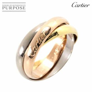 カルティエ(Cartier)のカルティエ Cartier トリニティ MM #50 リング K18 YG WG PG 3連 スリーゴールド 750 指輪 VLP 90232544(リング(指輪))