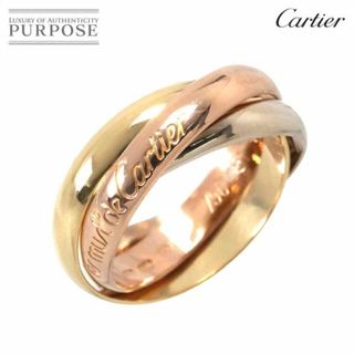 カルティエ(Cartier)のカルティエ Cartier トリニティ #51 リング MM K18 YG WG PG 3連 スリーゴールド 3カラー 750 指輪 VLP 90232546(リング(指輪))