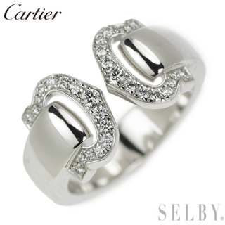 カルティエ(Cartier)のカルティエ K18WG ダイヤモンド リング 2Cブークルセ 47号(リング(指輪))
