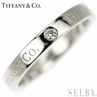 ティファニー(Tiffany & Co.)のティファニー Pt950 ダイヤモンド リング フラットバンド(リング(指輪))