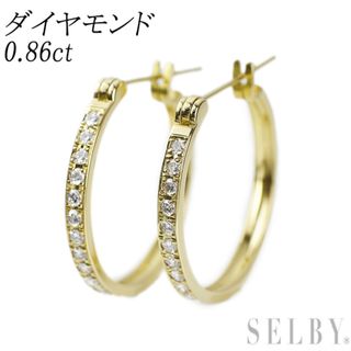 K18YG ダイヤモンド ピアス 0.86ct(ピアス)