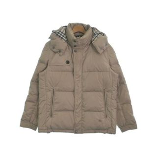 バーバリー(BURBERRY)のBURBERRY バーバリー ダウンジャケット/ダウンベスト L ベージュ 【古着】【中古】(ダウンジャケット)