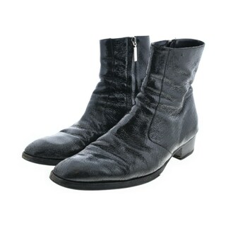SAINT LAURENT PARIS ブーツ EU44(29cm位) 黒 【古着】【中古】(ブーツ)