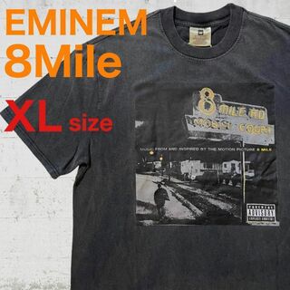 エミネム　EMINEM　８マイル　8Mile　プリント　Tシャツ　ブラック　XL(Tシャツ/カットソー(半袖/袖なし))
