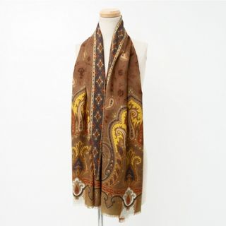 エトロ(ETRO)の■美品■ETRO エトロ ペイズリー ロング スカーフ ストール ショール 《67cm×162cm》ウール × シルク アクセサリー ブランド古着【中古】20220830/GL3930(バンダナ/スカーフ)