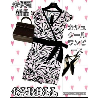 CAROL J. - 未使用♥新品♥キャロル♥CAROLL♥ワンピース♥カシュクール♥日本未上陸♥総柄