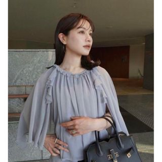 laubeblanc Ruffle chiffon Blouse(シャツ/ブラウス(長袖/七分))