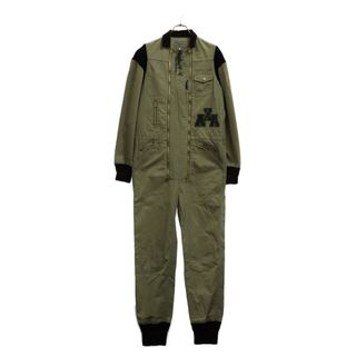 アベイシングエイプ(A BATHING APE)のA BATHING APE アベイシングエイプ ダブルジップ フロントプリント オールインワン ジャンプスーツ 1860-152-031 ベージュ(その他)