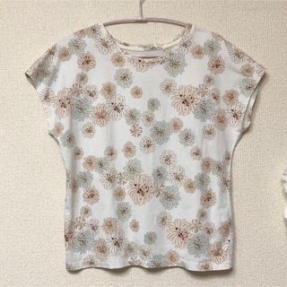 ユニクロ　ポールアンドジョー　コラボ　花柄　Tシャツ　S 白　used