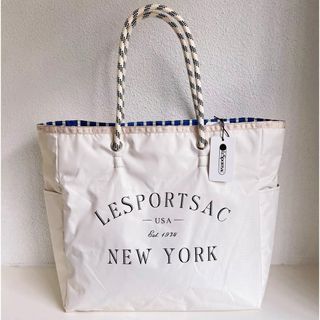 レスポートサック(LeSportsac)のレスポートサック　トートバッグ　白　Lサイズ(トートバッグ)