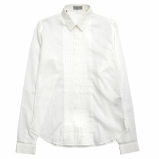 ディオールオム(DIOR HOMME)の美品 05aw ディオールオム エディ期 プリーツフリル ドレス シャツ(シャツ)