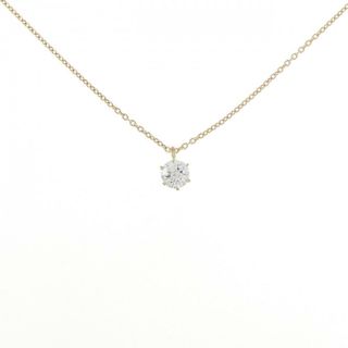 【リメイク】K18YG ダイヤモンド ネックレス 0.233CT E SI1 Good(ネックレス)