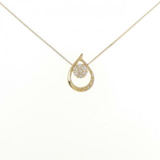 K18YG 2WAY ダイヤモンド ネックレス 0.17CT(ネックレス)