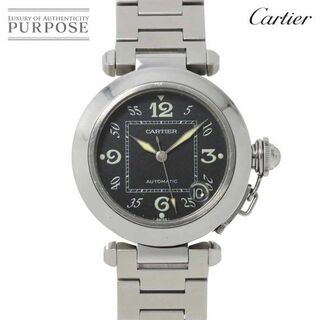 カルティエ(Cartier)のカルティエ Cartier パシャC W31043M7 ボーイズ 腕時計 デイト ブラック オートマ 自動巻き ウォッチ Pasha C VLP 90231470(腕時計)