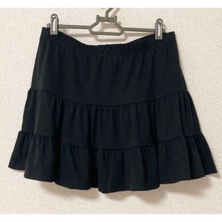 SHEIN - 【SHEIN】フレアスカート【未使用近】Black☆ウエストゴム【 L】☆