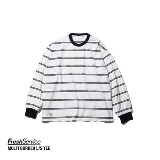 1LDK SELECT - FreshService MULTI BORDER L/S TEE Tシャツ