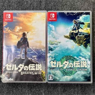 ニンテンドースイッチ(Nintendo Switch)の【2本セット】ゼルダの伝説 ブレスオブザワイルド ティアーズオブザキングダム(家庭用ゲームソフト)