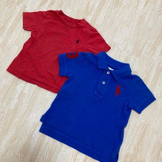 ラルフローレン(Ralph Lauren)のラルフローレン　キッズ　80 Tシャツ　青　赤まとめ売り　男の子　綿100%(Ｔシャツ)