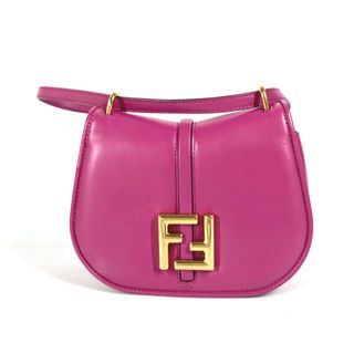 FENDI - フェンディ FENDI カモンスモール  8BS082  斜め掛け カバン ポシェット ショルダーバッグ レザー パープル 美品