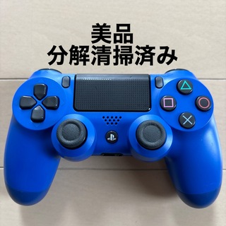 プレイステーション4(PlayStation4)の美品 SONY PS4 純正 コントローラー DUALSHOCK4 ブルー(家庭用ゲーム機本体)