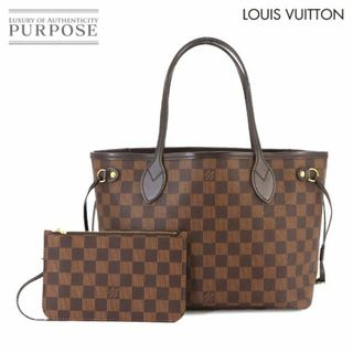 ルイヴィトン(LOUIS VUITTON)の新品同様 ルイ ヴィトン LOUIS VUITTON ダミエ ネヴァーフル PM トート バッグ ブラウン N41359 RFID ゴールド 金具 VLP 90234651(トートバッグ)