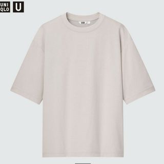 ユニクロ(UNIQLO)のエアリズムコットンオーバーサイズTシャツ （5分袖）(Tシャツ/カットソー(半袖/袖なし))