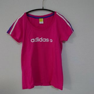 アディダス(adidas)のadidas neo　アディダスネオ　半袖Tシャツ　S　ピンク　スポーツウェア(Tシャツ(半袖/袖なし))