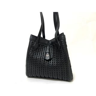 フェンディ(FENDI)のFENDI フェンディ ORIGAMI MEDIUM VIT.GRANE CON オリガミ ミディアム ショルダーバッグ 編み込み レザー レア NERO ブラック 8BH414 APZB F0KUR 超美品(ショルダーバッグ)