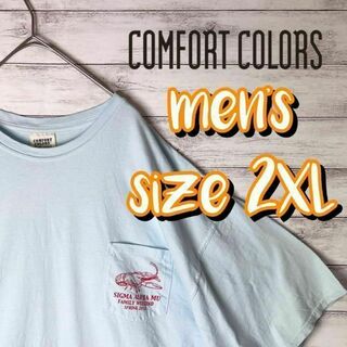 【US古着　送料無料】comfort colors ロブスターTシャツ 2XL(Tシャツ/カットソー(半袖/袖なし))