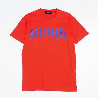 ディースクエアード(DSQUARED2)の■美品■《2022年製》DSQUARED2 ディースクエアード 半袖 ロゴ Tシャツ メンズ サイズL クルーネック レッド ブランド古着【中古】20221124/GM0687(Tシャツ/カットソー(半袖/袖なし))